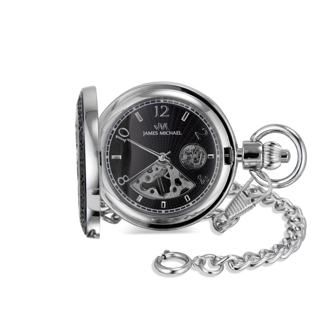 Skeleton Pocket Watch With Omega Design