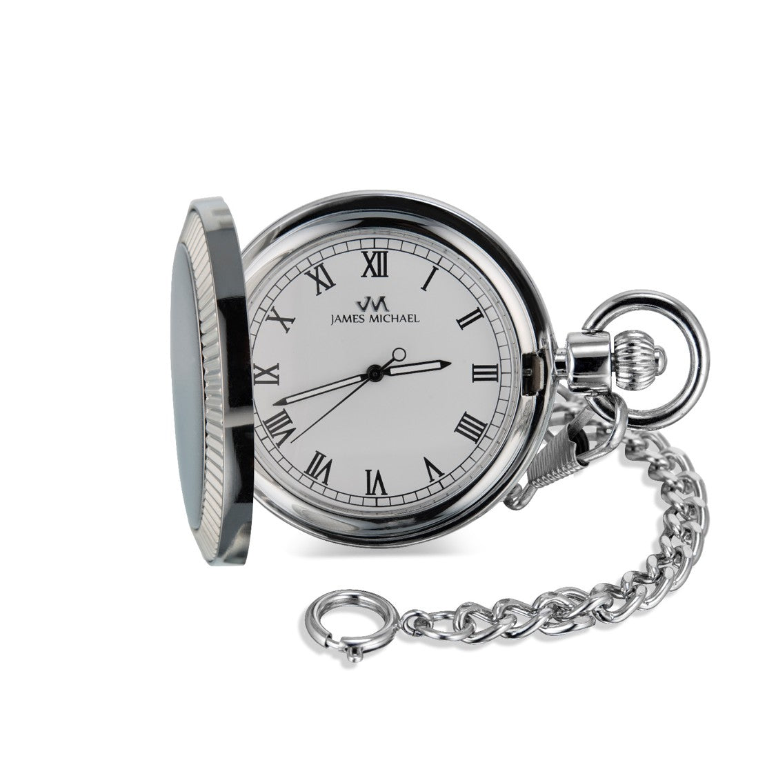 Satin Silvertone Pocket Watch