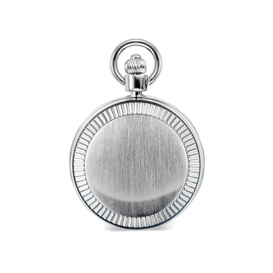 Satin Silvertone Pocket Watch
